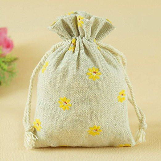 30 Pack Small 4x6 Burlap Bags with Drawstring for Wedding Favors, Jewelry,  Happily Ever After Gift Bag