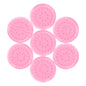 G2PLUS False Eyelashes Glue Holders, 100 PCS Disposable Eyelash Glue Holder Plastic Glue Pallet Pad for Eyelash Extensions (Pink)