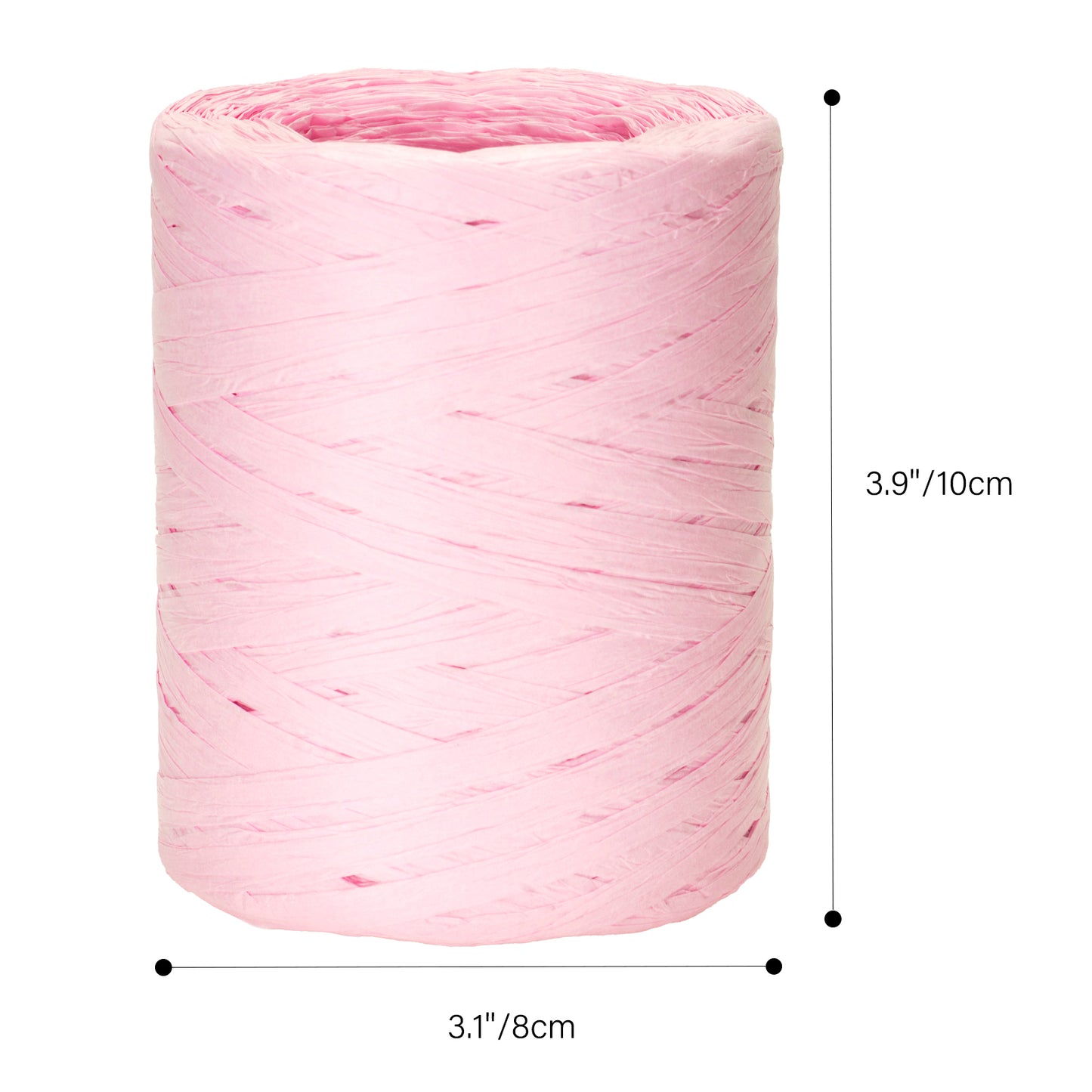 G2PLUS 218 Yards Raffia Paper Craft Ribbon, 1/4 Inch Wide Raffia Ribbon for Gift Wrapping, Pink Raffia Ribbon Packing Twine String for DIY Arts & Crafts, Crochet Supplies, Christmas Holiday Decor