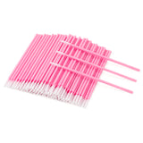 G2PLUS Micro Brush, 200pcs Disposable Micro Applicator, Microswabs for Eyelash Extensions, Micro Applicator Brush Cleaning Tool for Lashes, Dental, Nails, Eyeliner and Personal Care (Pink)