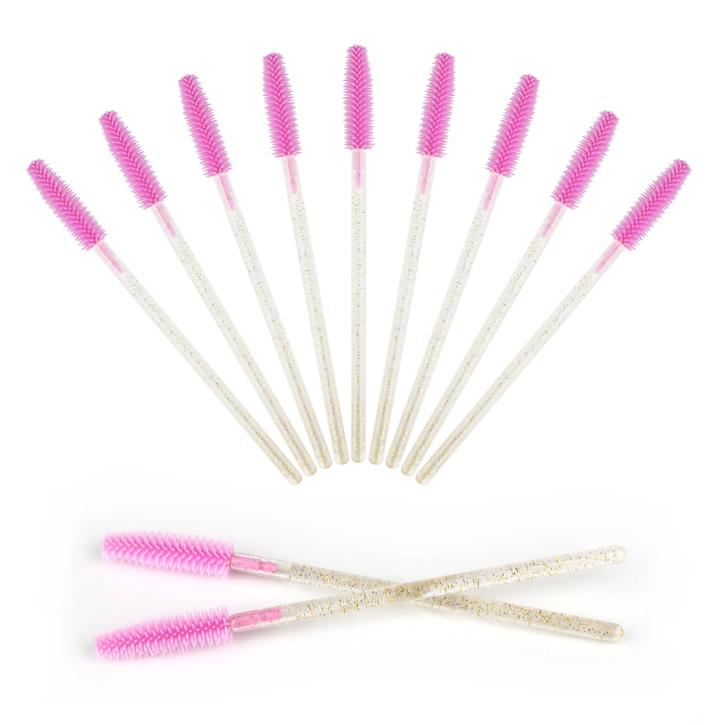 GCQQ 50PCS Disposable Eyelash Mascara Brushes Wands Applicator Makeup