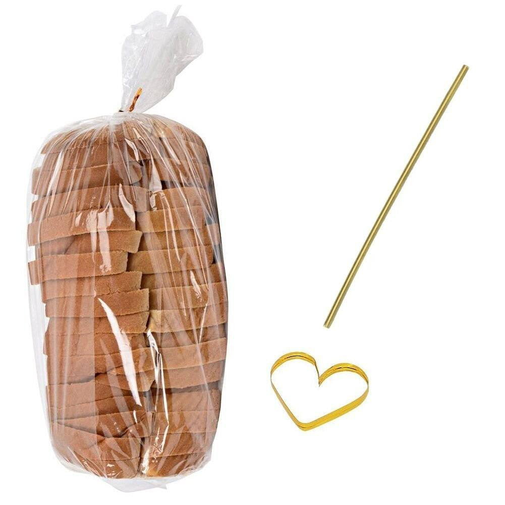 800 PCS 6’’ Metallic Twist Ties for Party Favors Bakery Cello Candy Cookie Treat Bags (Gold) - G2plus