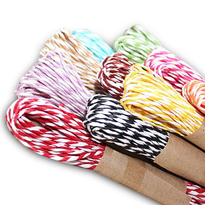 Raffia Stripes Paper String For DIY Making,120 Yards (12 Colors) - G2plus