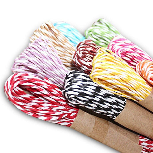 Raffia Stripes Paper String For DIY Making,120 Yards (12 Colors) - G2plus