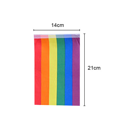 31Feet Rainbow Flag LGBT Pride Flag String,5.5" X 8.2" Human Rights Gay Men & Women Pride Flag Banner for Indoor/Outdoor  Decorations - G2plus