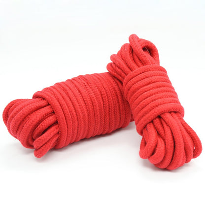 10 M Red Soft Cotton Rope Cord , 8 MM All Purpose Rope Craft Rope Thick Cotton Twisted Cord - G2plus