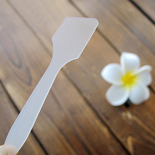 G2PLUS 100 PCS Disposable Makeup Frosted Tip Spatula Cosmetic Mask Spatula for Mixing and Sampling, 3.2'' x 0.6'' Facial Mask Stick - G2plus