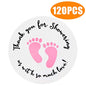 Original Design 120PCS Baby Shower Stickers,Thanks for Showering us,1.5inch Girl Boy & Gender Neutral Round Shower Stickers - G2plus