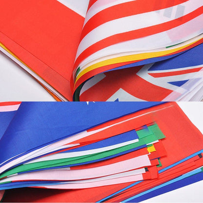 82 Feet 8.2'' x 5.5'' International String Flag Banners 100 Country Flag Pennants for Bar Party Events Decorations (Random Country - GG58004) - G2plus