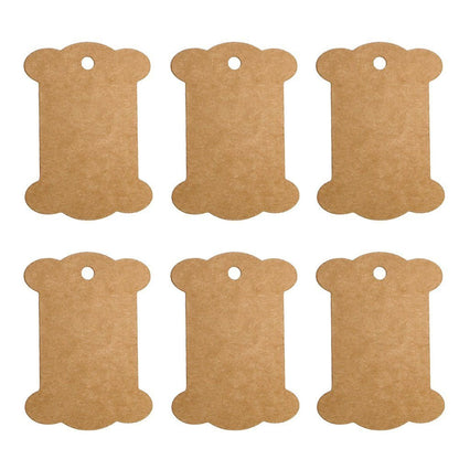 100 PCS Kraft Paper Gift Tag, Bone Shaped Christmas Gift Tags with 100 Feet Jute String - G2plus