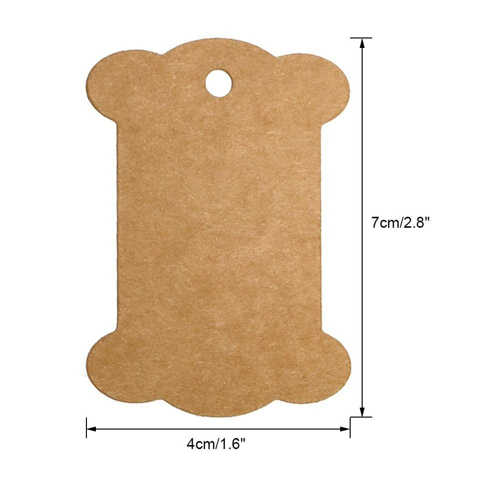 100 PCS Kraft Paper Gift Tag, Bone Shaped Christmas Gift Tags with 100 Feet Jute String - G2plus