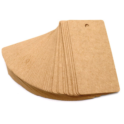 G2PLUS Gift Kraft Paper Tags 100 PCS Luggage Tags Labels 4.5 cm * 9 cm Labels with 30 Meters Jute Twine (Brown) - G2plus