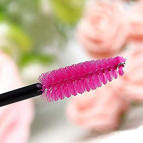 300PCS Pink Disposable Eyelash Mascara Brushes Wands Applicator Makeup Brush Kits