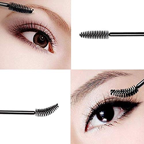 G2PLUS 100 PCS Black Eyelash Brushes Mascara Wands Disposable Eyebrow Castor Oil Brush Makeup Tool - G2plus