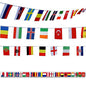 International Flags, G2PLUS 164 Feet 8.2'' x 5.5'' World Flags, 200 Countries Olympic Flags Pennant Banner for Bar, Party Decorations, Sports Clubs, Grand Opening, Festival Events Celebration - G2plus